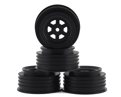 DE Racing Gambler Front Wheels (TLR Offset) (Black) w/12mm Hex