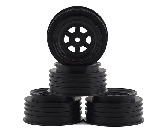 DE Racing Gambler Front Wheels (TLR Offset) (Black) w/12mm Hex