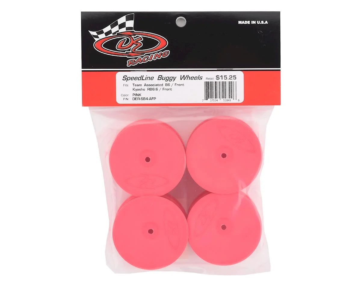 DE Racing 12mm Hex "Speedline" 2.2 1/10 Buggy Front Wheels (4) (B6/RB6)