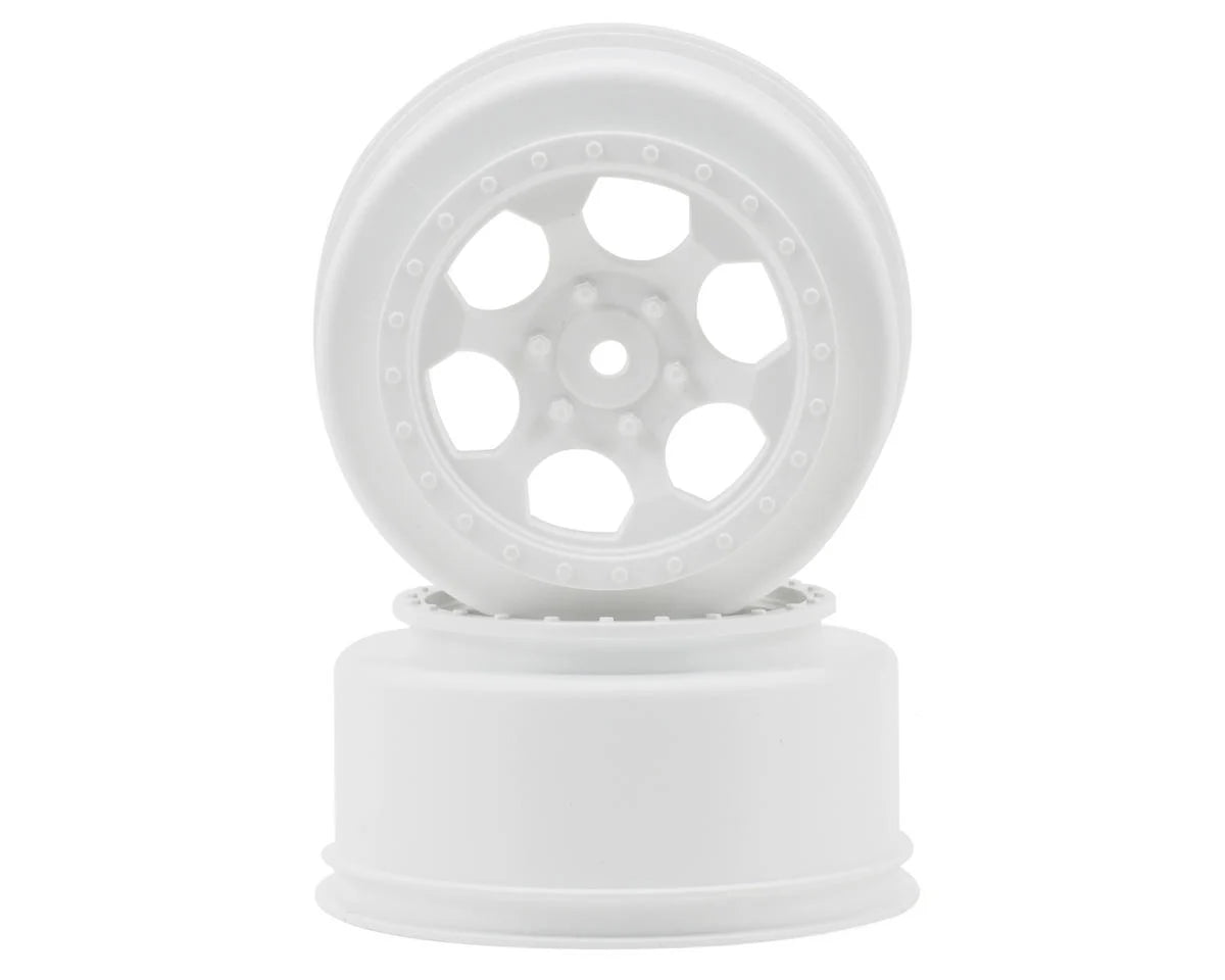 DE Racing 12mm Hex "Trinidad" Short Course Wheels (White) (2) (22SCT/TEN-SCTE)