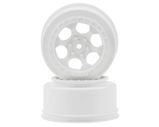 DE Racing 12mm Hex "Trinidad" Short Course Wheels (White) (2) (22SCT/TEN-SCTE)