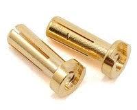 ProTek RC Low Profile 5mm "Super Bullet" Solid Gold Connectors (2 Male)