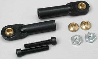 Dubro 2-56 x 1/2 Swivel Ball Links With Hardware - Black (2/pkg)