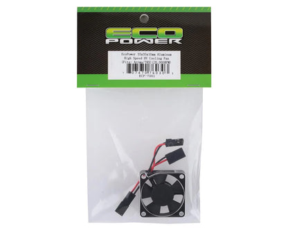 EcoPower Aluminum 35mm High Speed HV Cooling Fan (Silver/Black)