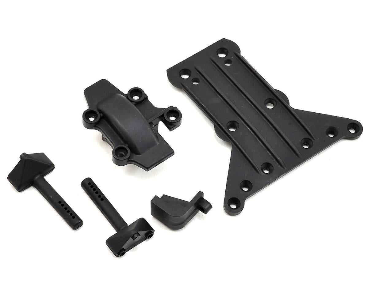 ECX Gear Cover, Kick Plate & Battery Mount Set