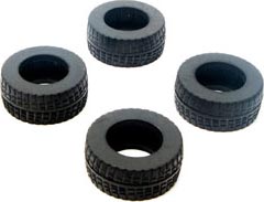 ECX Front/Rear Premounted Tire (4) 1:36