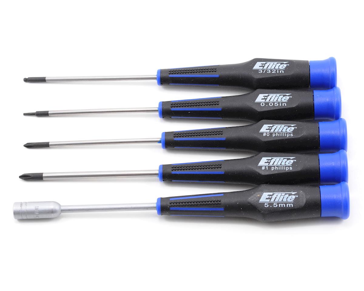 E-flite 5-Piece Metric & SAE Park Flyer Tool Set w/Carrying Case