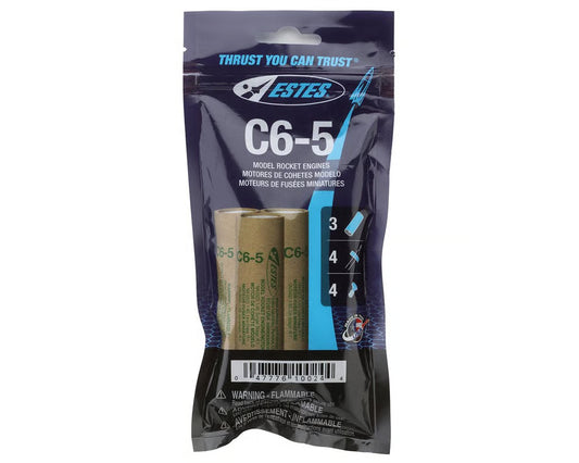 Estes Rockets C6-5 (3 ea) - Bagged