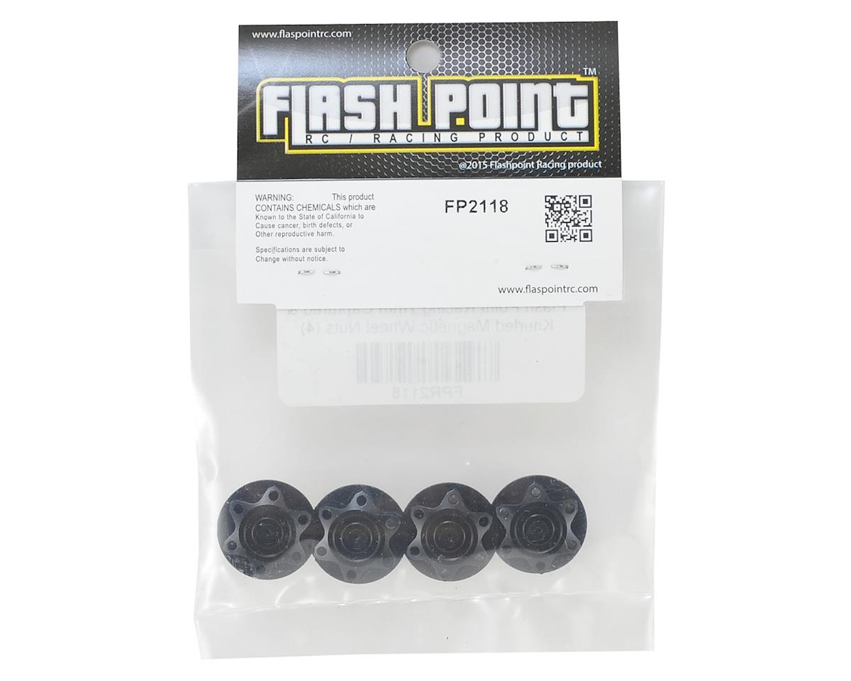 Flash Point 17mm Captured & Knurled Magnetic Wheel Nuts (4)