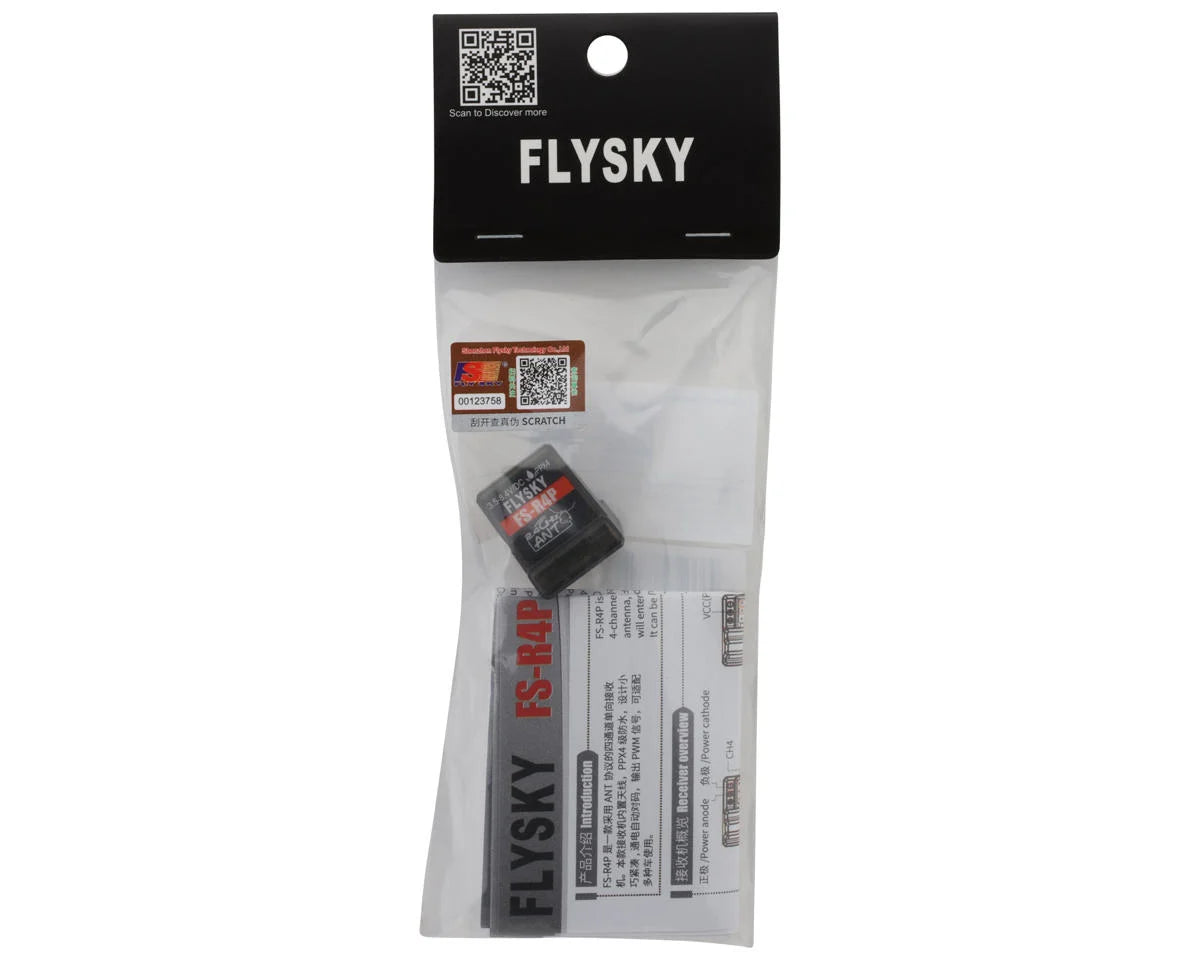 Flysky FS-R4P 2.4Ghz 4Ch Receiver w/Ant Protocol - built in antenna