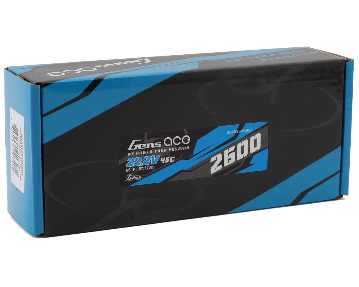 Gens Ace G-Tech Smart 6S LiPo Battery 45C (22.2V/2600mAh) w/XT60 Connector