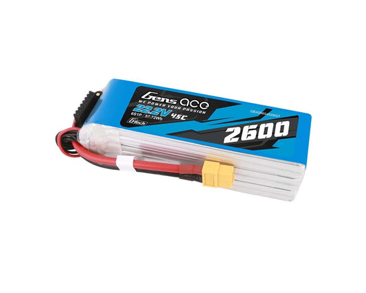 Gens Ace G-Tech Smart 6S LiPo Battery 45C (22.2V/2600mAh) w/XT60 Connector