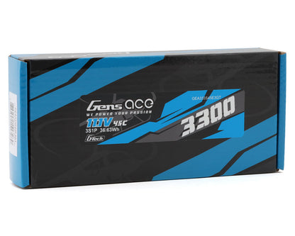 Gens Ace G-Tech Smart 3S LiPo Battery 45C (11.1V/3300mAh) w/EC3 Connector