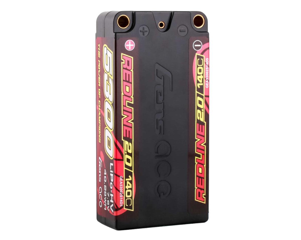 Gens Ace Redline 2.0 5300mAh 2S2P 7.6V 140C HV Shorty LiPo