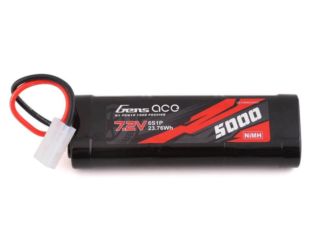 Gens Ace 6 Cell 7.2V NiMh Battery 5000mAh w/Tamiya Connector