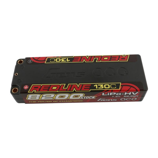 Gens Ace Redline Series 8200mAh 7.6V 130C 2S1P Hard Case 5mm