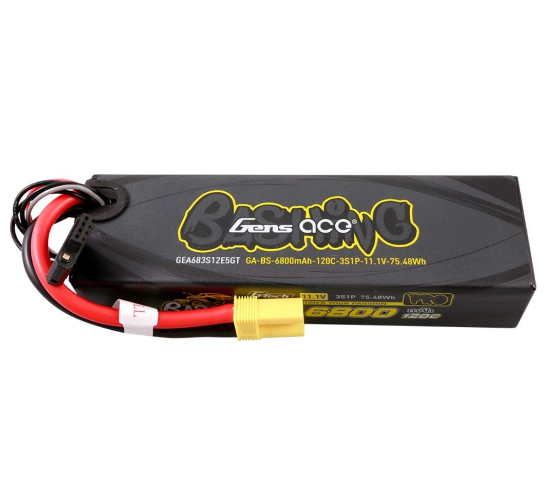 Gens Ace G-Tech Bashing Series 6800mAh 11.1V 120C 3S1P LiPo EC5 GEA683S12E5GT