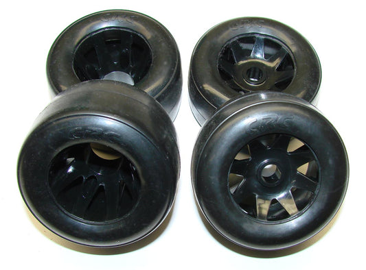 CRC 2314 – Mounted RT1 Rubber Tires on GTR Wheels (4)