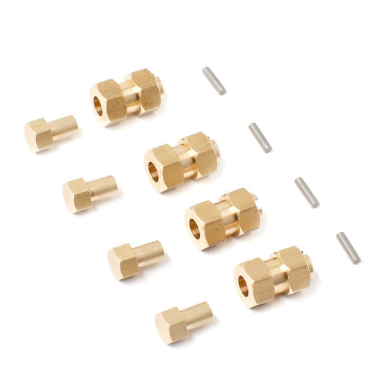 Hobby Details Traxxas 1/18 TRX-4M Brass Hex Extensions (4)