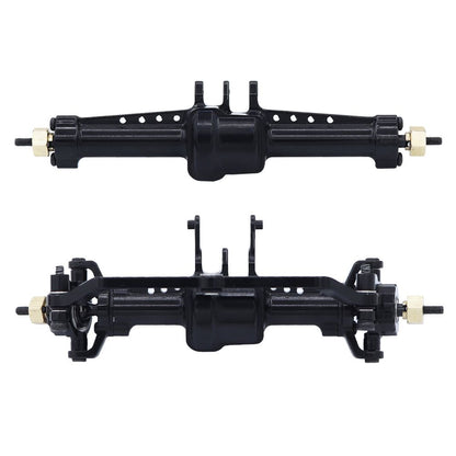 Hobby Details 1/18 TRX-4M Aluminum Front & Rear Axles - Blk (2)