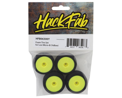 HackFab Losi Micro-B Foam Tires (4) (Yellow)