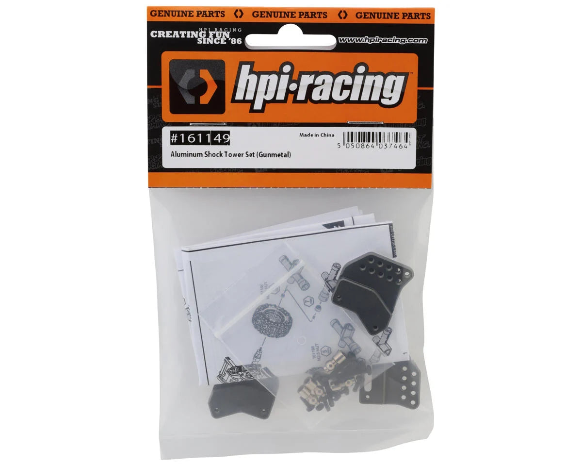 HPI Venture 18 Aluminum Shock Towers Set (Gunmetal)