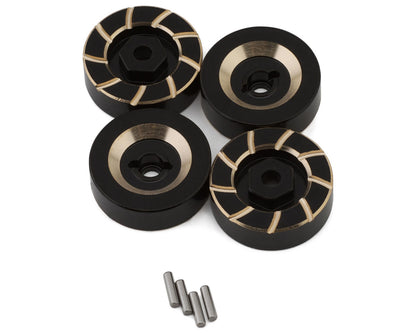HPI Venture18 Heavy Brass 7mm Hex Hubs (Black) (4) (11g)