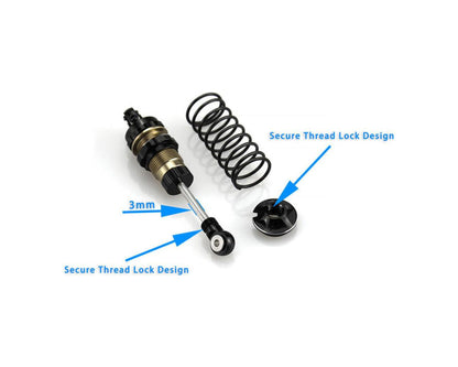 Hot Racing Arrma® Mini Kraton Aluminum Big Bore Oil-Filled Threaded Shocks (2)