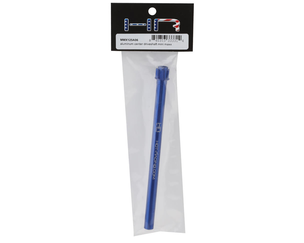 Hot Racing Aluminum Center Driveshaft for Traxxas® Mini Maxx® (Blue)