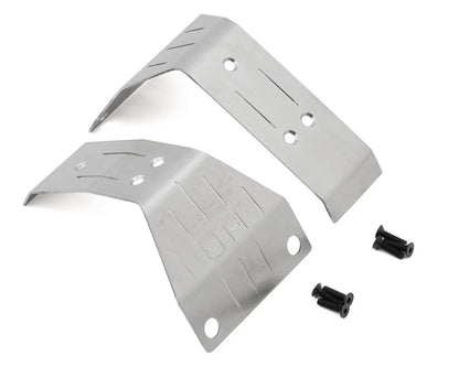 Hot Racing Stainless Steel Skid Plate Bumper Brace Set for Traxxas® Mini Maxx® (Front/Rear)