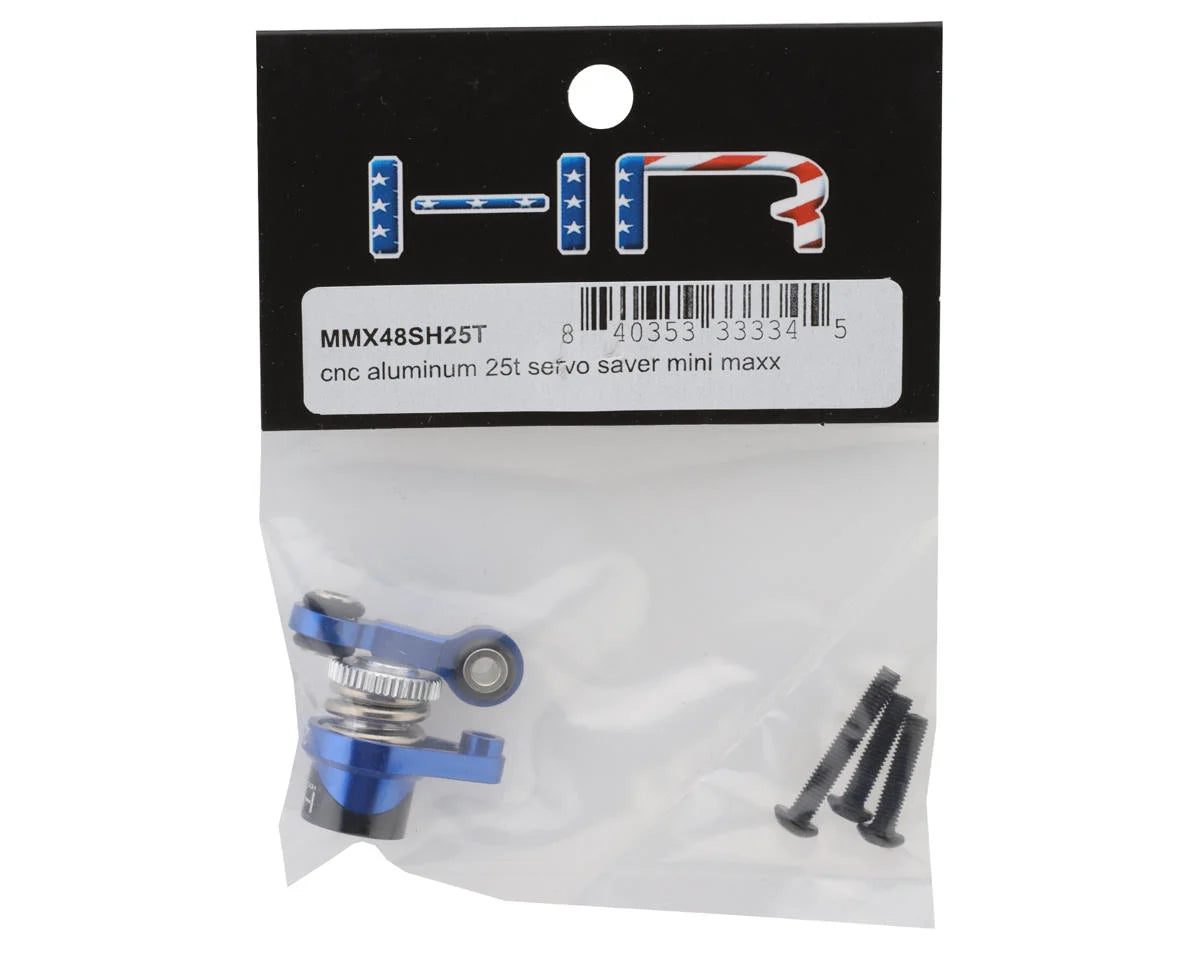 Hot Racing Aluminum Servo Saver for Traxxas® Mini Maxx® (Blue) (25T)