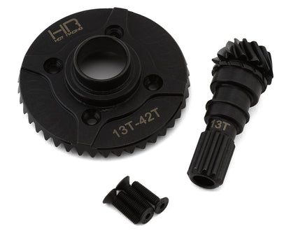 Hot Racing Steel Helical Differential Ring & Pinion Gear for Traxxas X-Max/XRT (Front) (42T/13T)