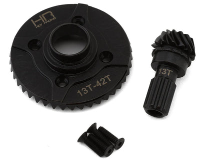 Hot Racing Steel Helical Differential Ring & Pinion Gear for Traxxas X-Max/XRT (Rear) (42T/13T)