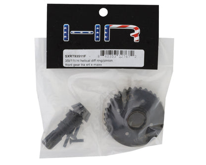 Hot Racing Steel Helical Differential Ring & Pinion Gear for Traxxas X-Max/XRT (Front) (35T/11T)