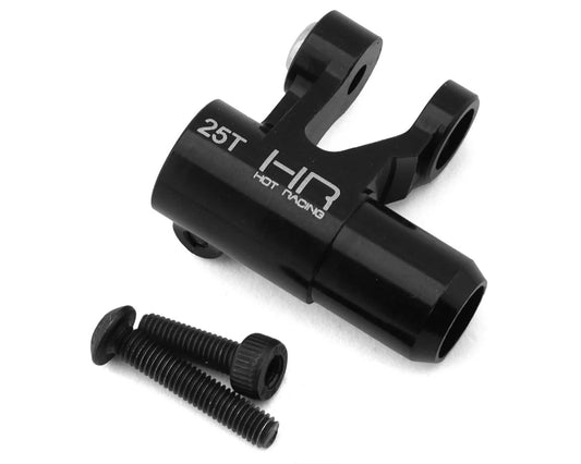 Hot Racing Aluminum Clamp Servo Horn for Traxxas X-Maxx (Black) (25T) (Futaba/TRA/Savox/Orion/ProTek)