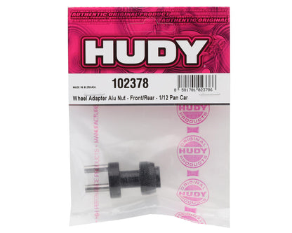Hudy Aluminum 1/12 Pan Car Tire Truer Wheel Adapter Nut
