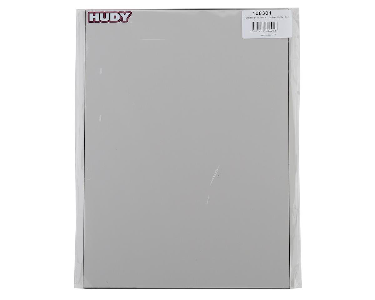 Hudy 1/10 & 1/12 On-Road Flat Set-Up Board (Lightweight) (Grey) (292x425mm)