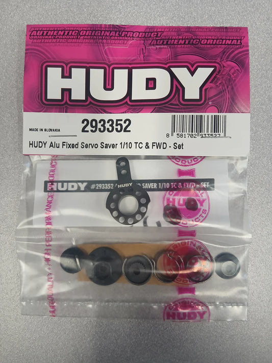 Hudy Aluminum Fixed Servo Saver Set for 1/10 TC & FWD