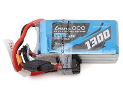 Gens ace 1300mAh 3S 45C 11.1V G-Tech Lipo Battery Pack with EC3 and Deans adapter