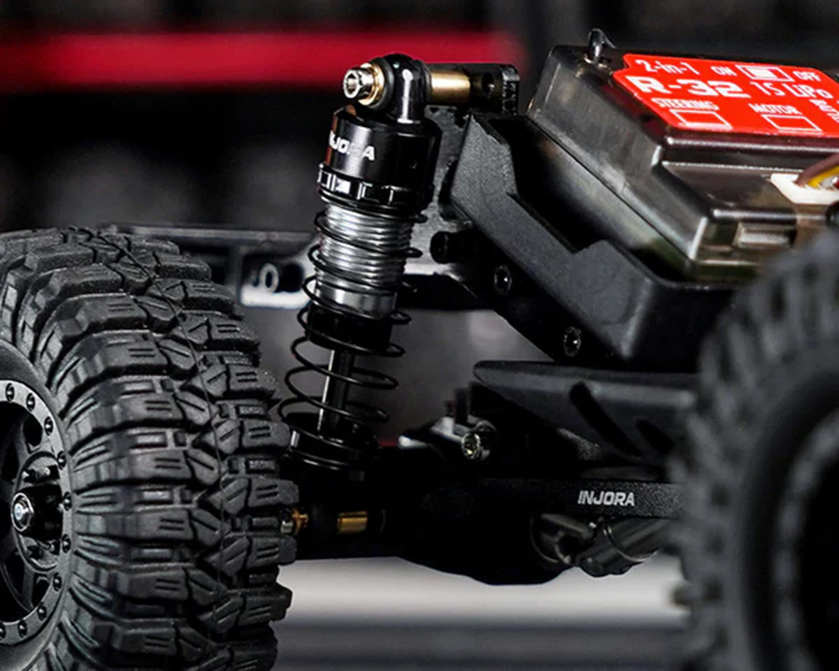 Injora Redcat Ascent-32 Aluminum 35mm Threaded Oil Shocks (Black) (4)