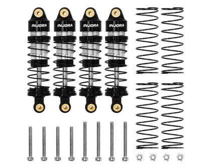 Injora Redcat Ascent-32 Aluminum 35mm Threaded Oil Shocks (Black) (4)