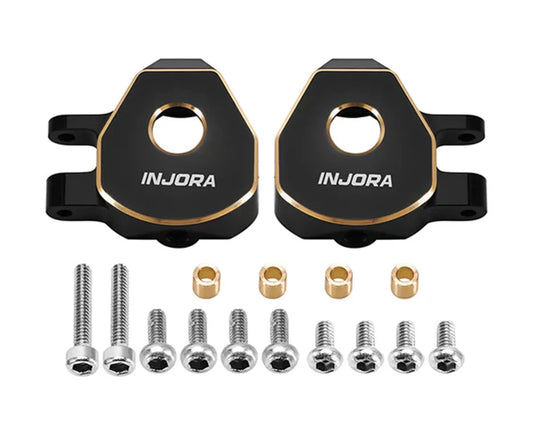 Injora Redcat Ascent-32 Brass Steering Knuckles (Black) (2) (5.4g ea)