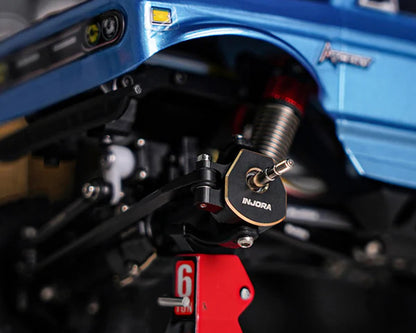 Injora Redcat Ascent-32 Brass Steering Knuckles (Black) (2) (5.4g ea)