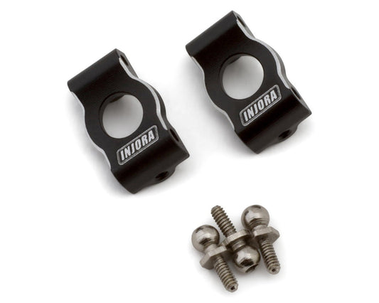 Injora Losi® Micro-B™/T™ Aluminum Front Caster Blocks (Black) (2)