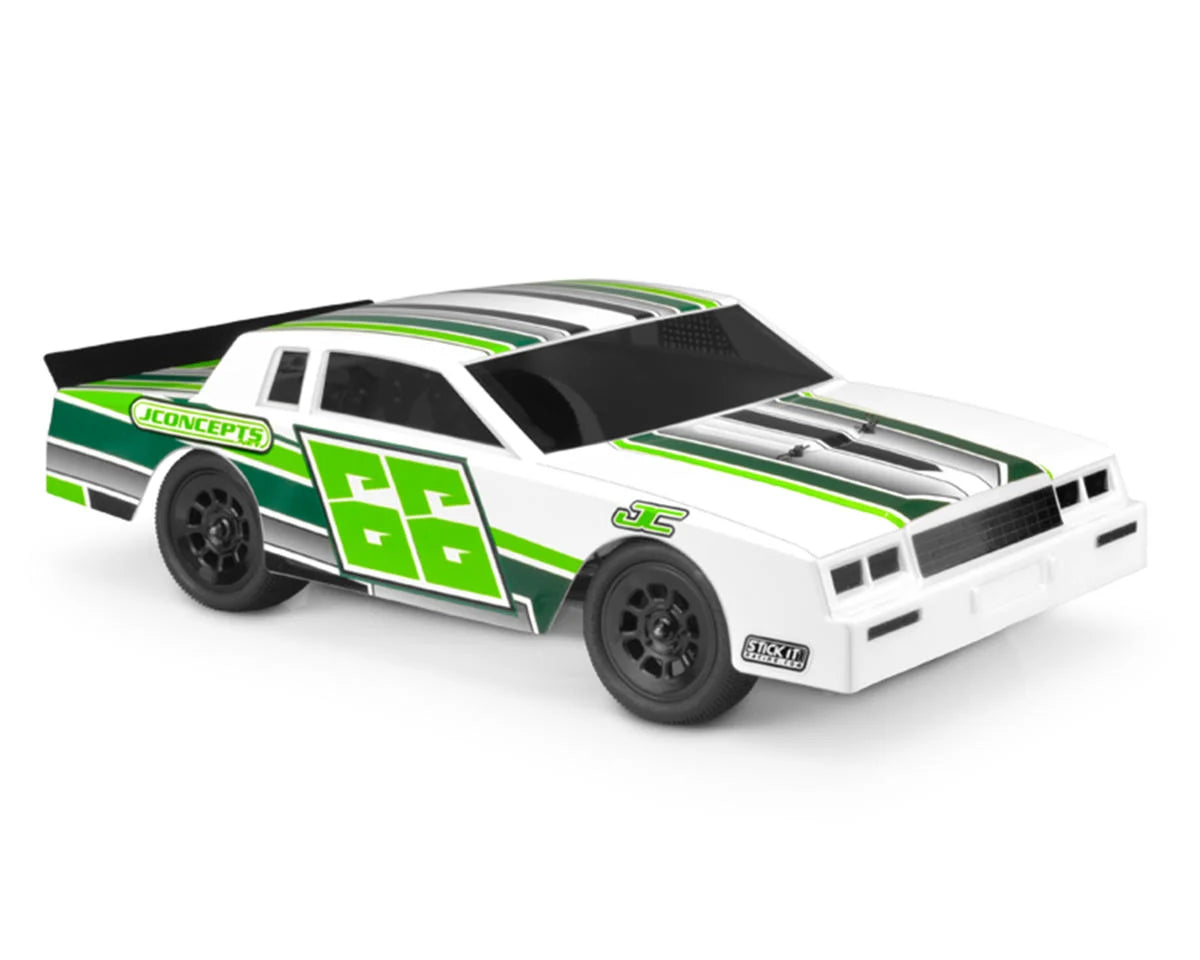 JConcepts 1987 Chevy Monte Carlo Street Stock Dirt Oval Body (Clear) (Lightweight)