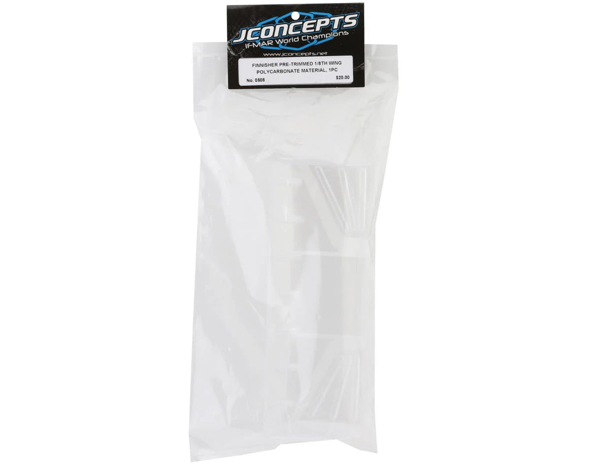 JConcepts Finnisher 1/8 Polycarbonate Rear Wing (Pre-Trimmed) (Clear)