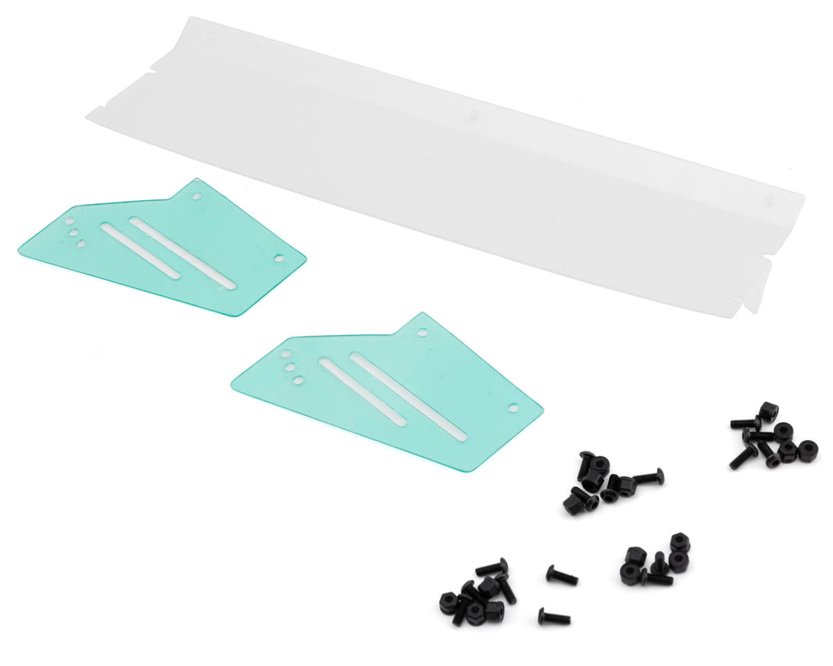 JConcepts L8 Night G3 Speedway 1/10 Dirt Oval Latemodel Body w/Spoiler (Clear) (10.25")