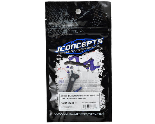 JConcepts B44 Aluminum Steering Bellcrank Assembly (Blue)