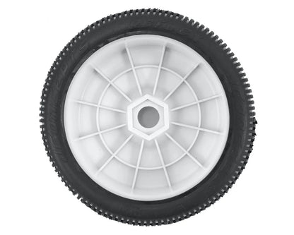 JConcepts Reflex Pre-Mounted 1/8th Buggy Tires (2) (White) (Green)