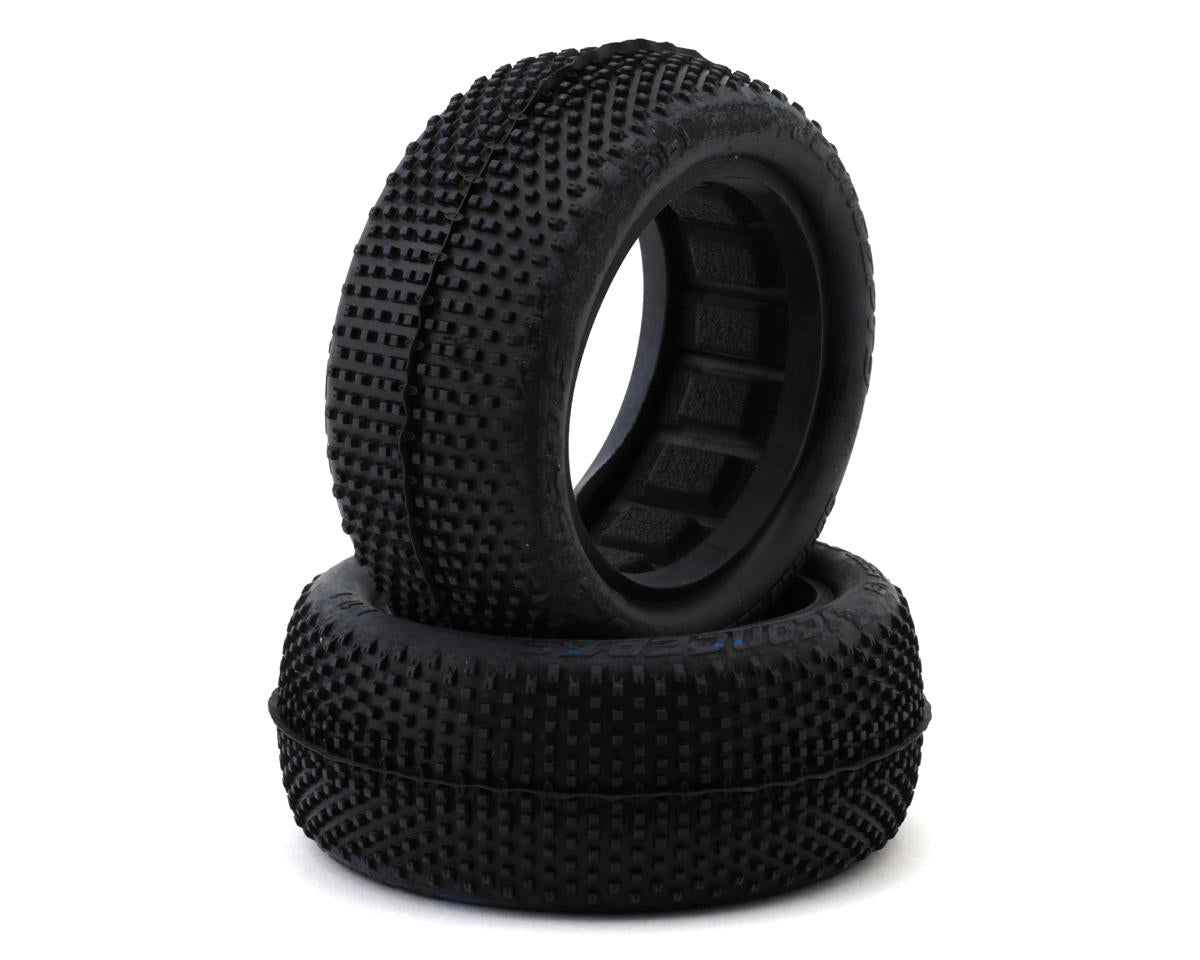JConcepts Double Dee's V2 2.2" 4WD Front Buggy Tires (2) (Blue)